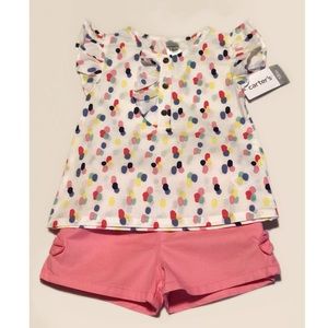 Carter's Matching Sets - Girls ruffled matching set🌈 Carter's Matching Sets - Girls ruffled matching set🌈